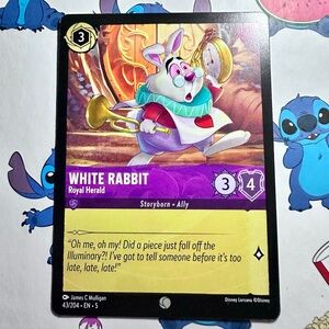 white rabbit 43/204 - common — disney lorcana: shimmering skies